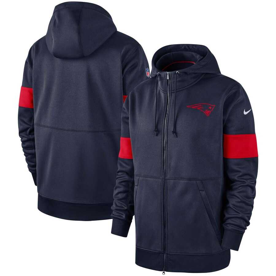 New England Patriots Nike Sideline Performance Full Zip Hoodie Navy,We sell and wholesale New England Patriots Nike Sideline Performance Full Zip Hoodie Navy on line form chian!